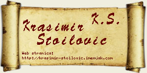 Krasimir Stoilović vizit kartica